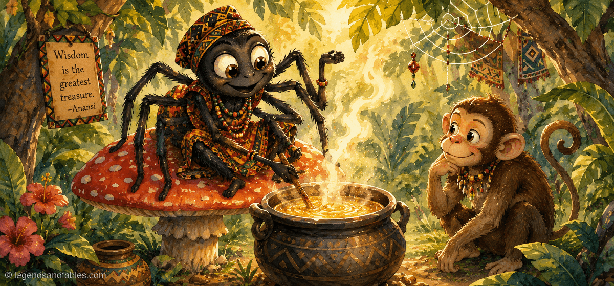 Anansi and the Pot of Wisdom