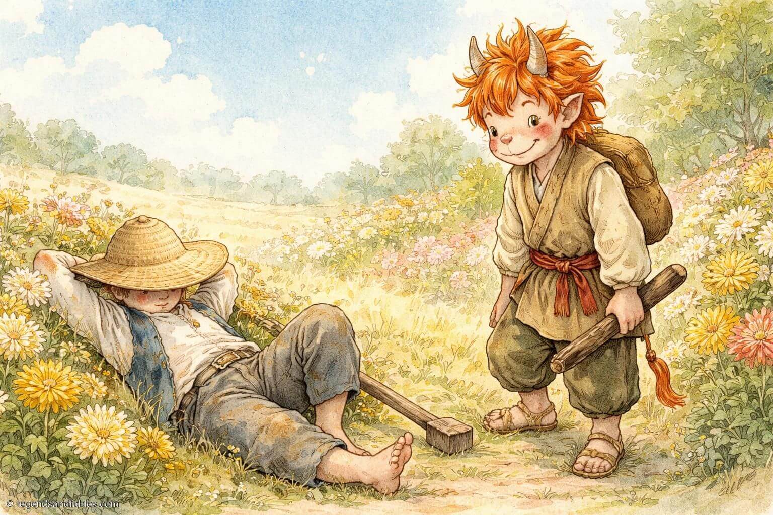 The Dokkaebi and the Lazy Farmer