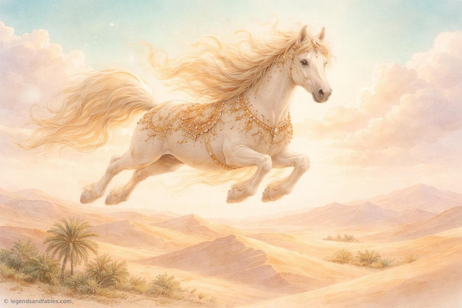 The Flying Horse of the Arabian Desert