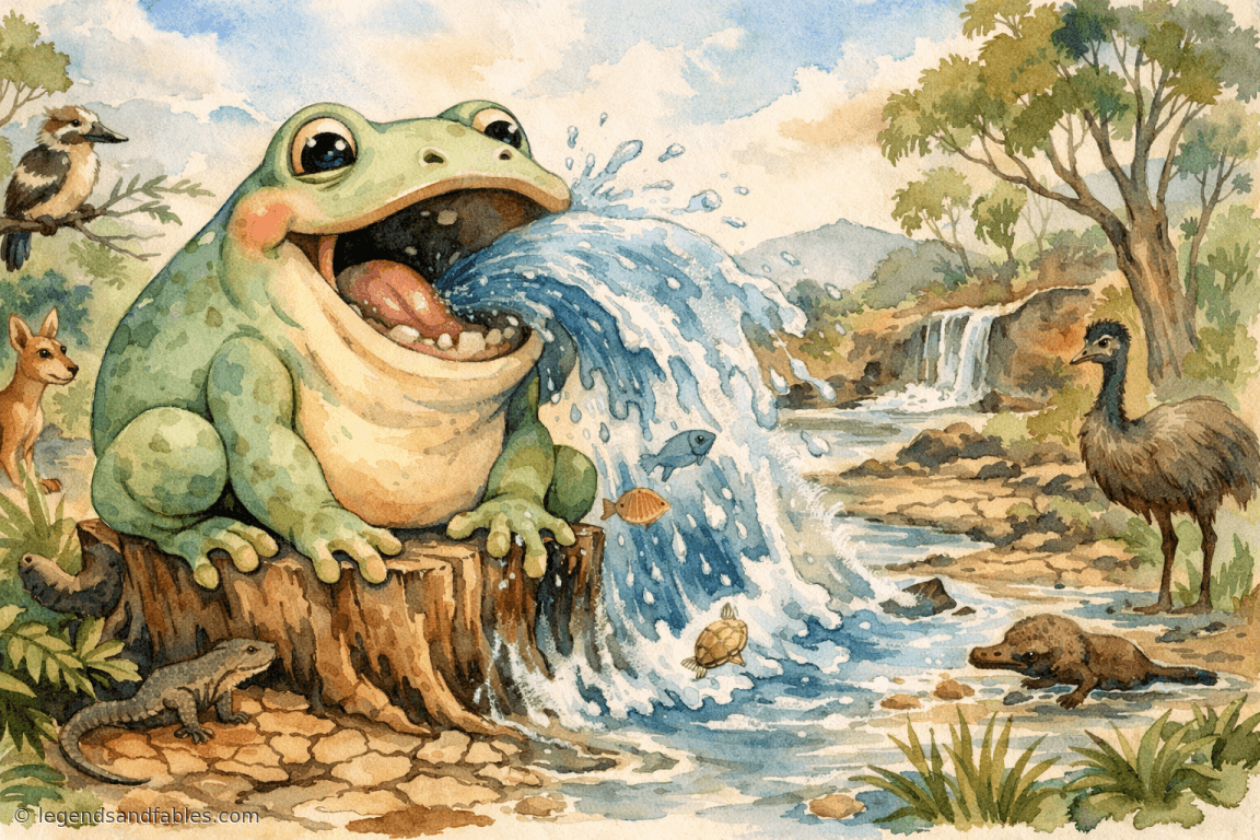 Tiddalik the Frog Who Swallowed the Water