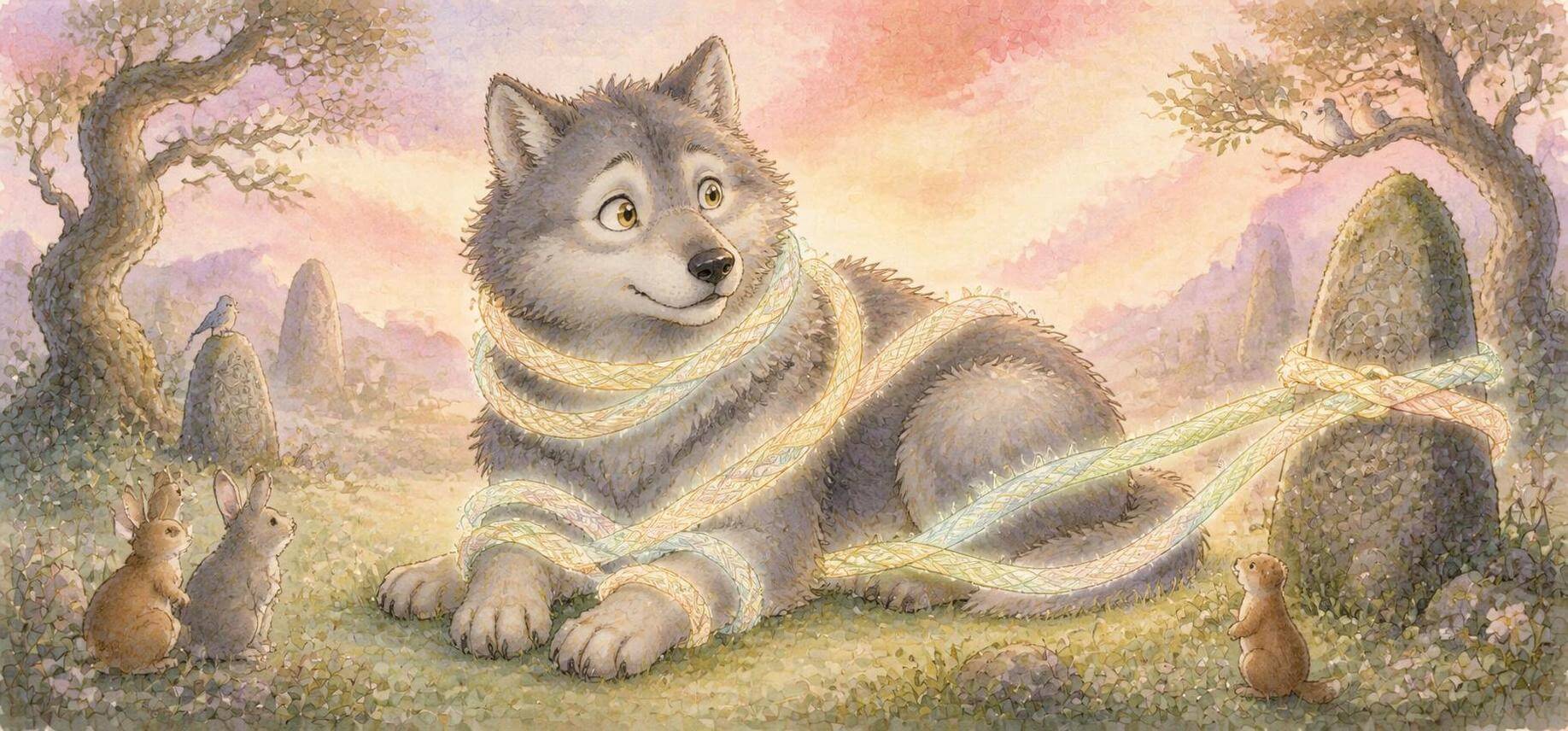 The Wolf Fenrir and the Magic Chain