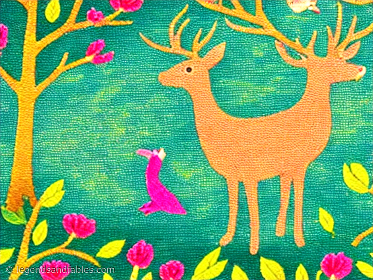 The Golden Deer of the Forest — Legends and Fables