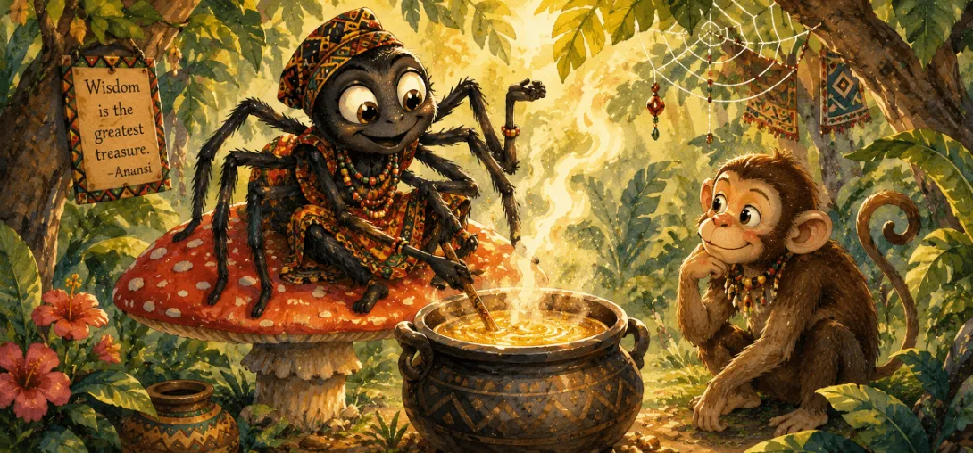 Anansi and the Pot of Wisdom