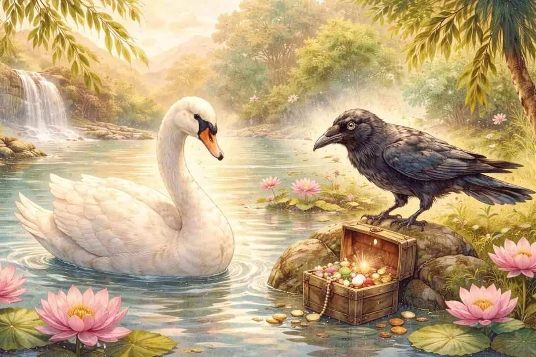 The Crow and the Swan