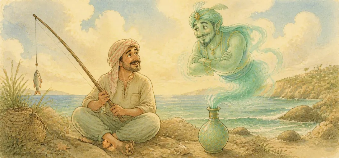 The Fisherman and the Genie — Legends and Fables