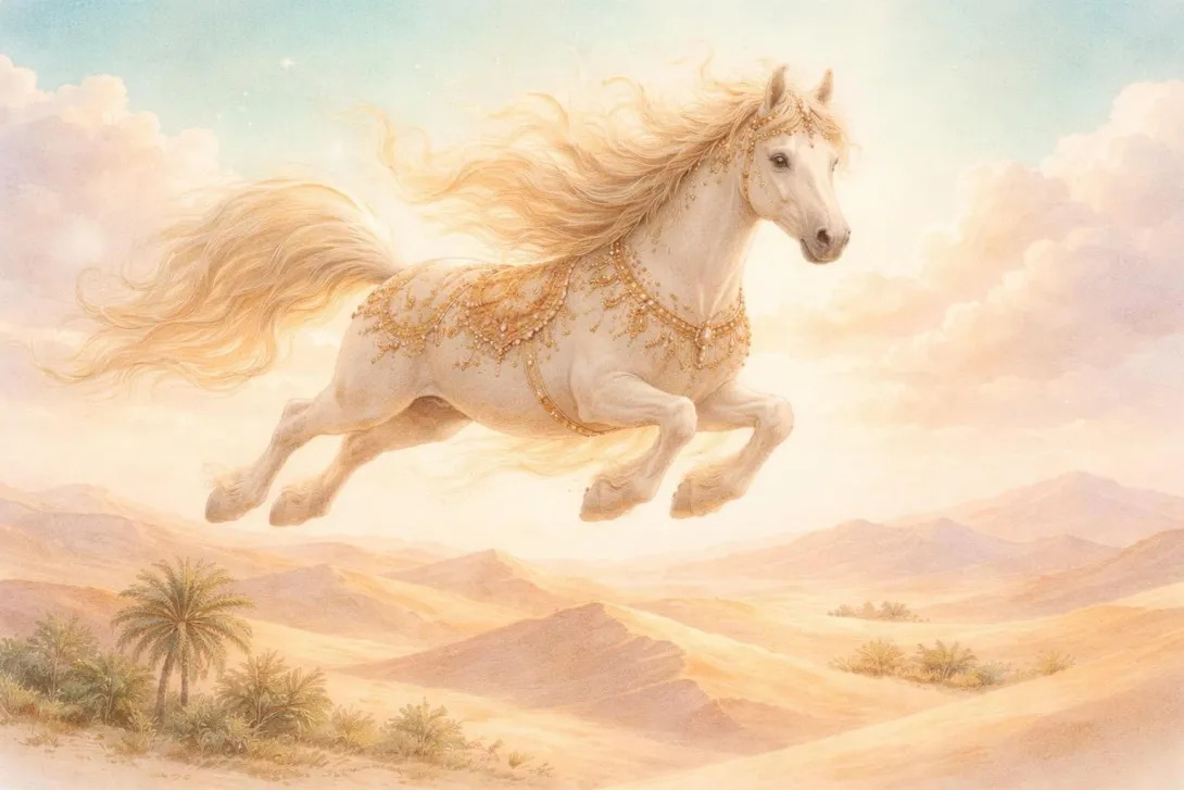 The Flying Horse of the Arabian Desert