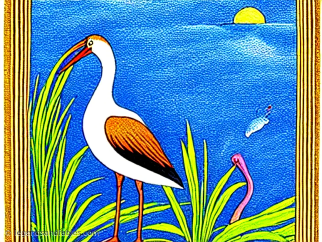 How the Ibis Bird Got Its Curved Beak — Legends and Fables